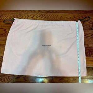 Kate Space Dust Bag 27" x 19” Pre-owned Large, light pink with green strings